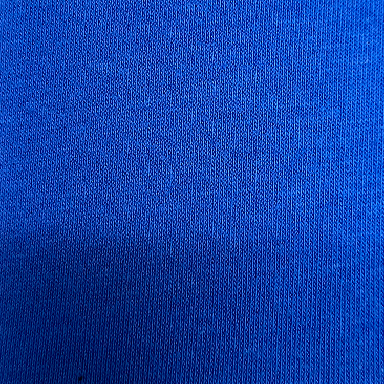 Royal Blue Polyester-Cotton Fleece -kangas puseroille, hupparille ja rento vaatteille